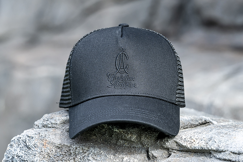 Casquette Soft Black Christian Audigier filet noir