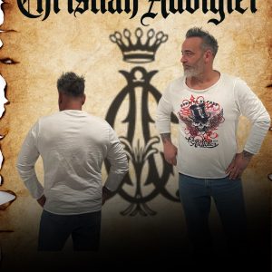 T-shirt Homme Manches Longues Magicien White – Christian Audigier